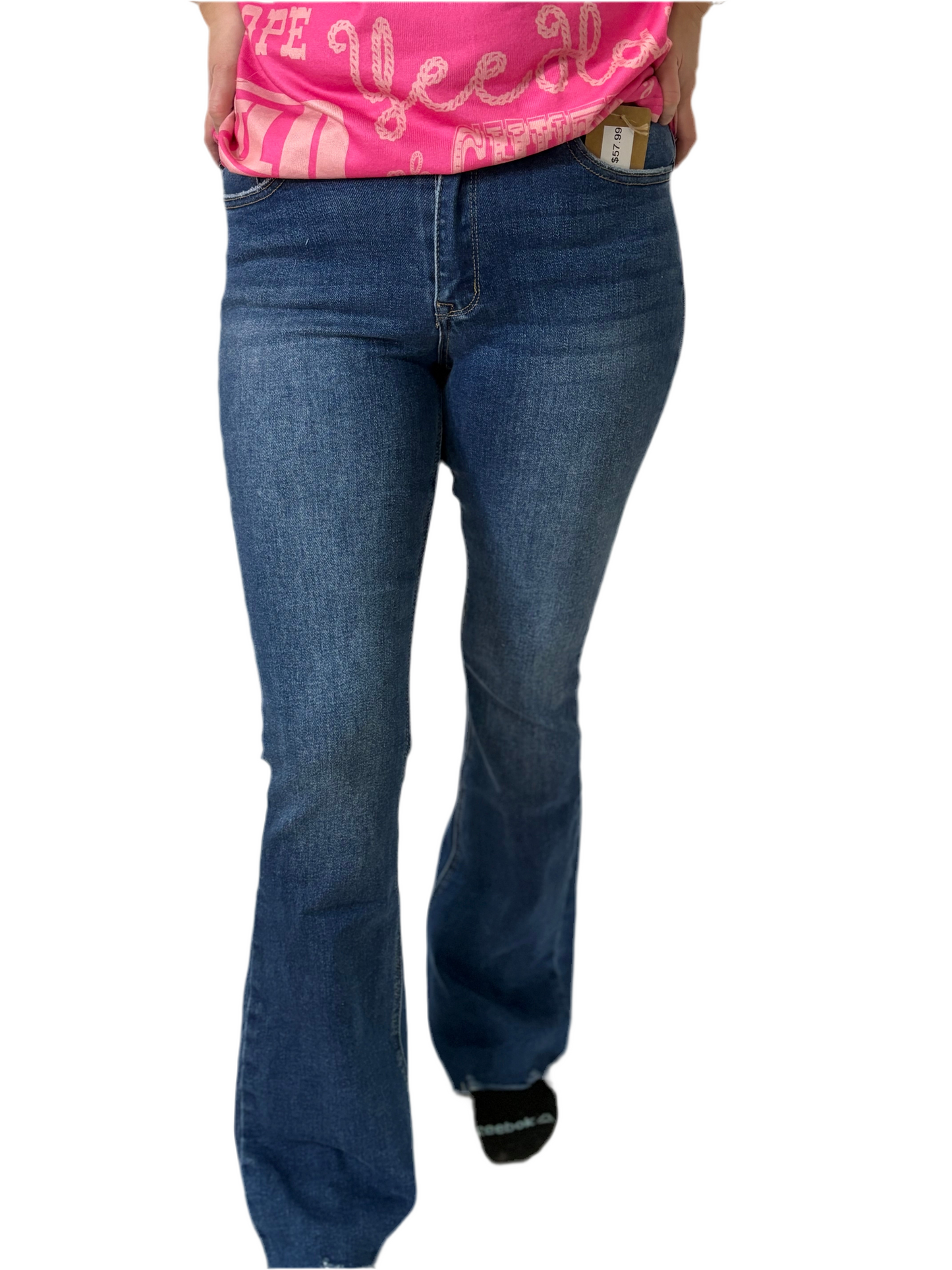 Kancan Dark Flare Jeans
