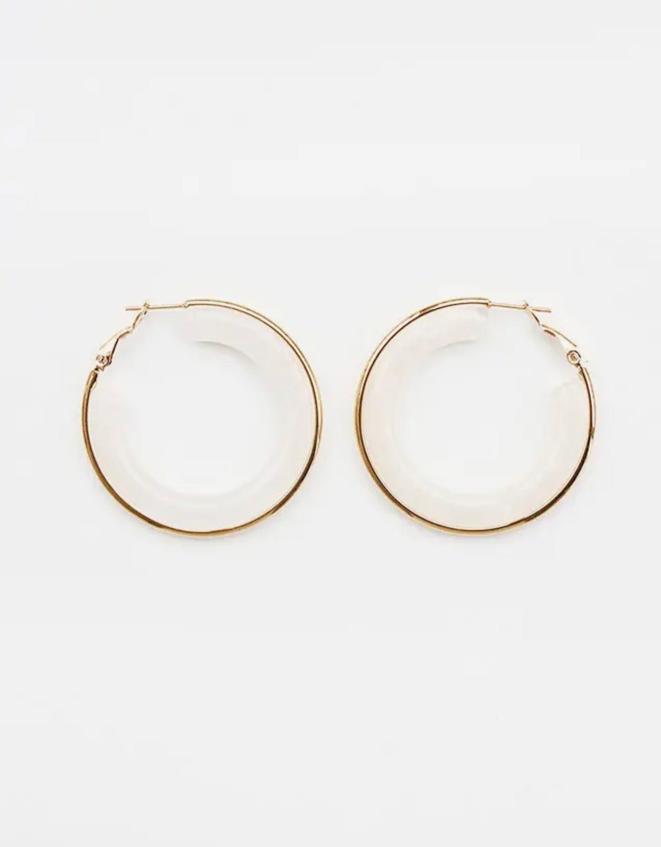 Cream Hoops