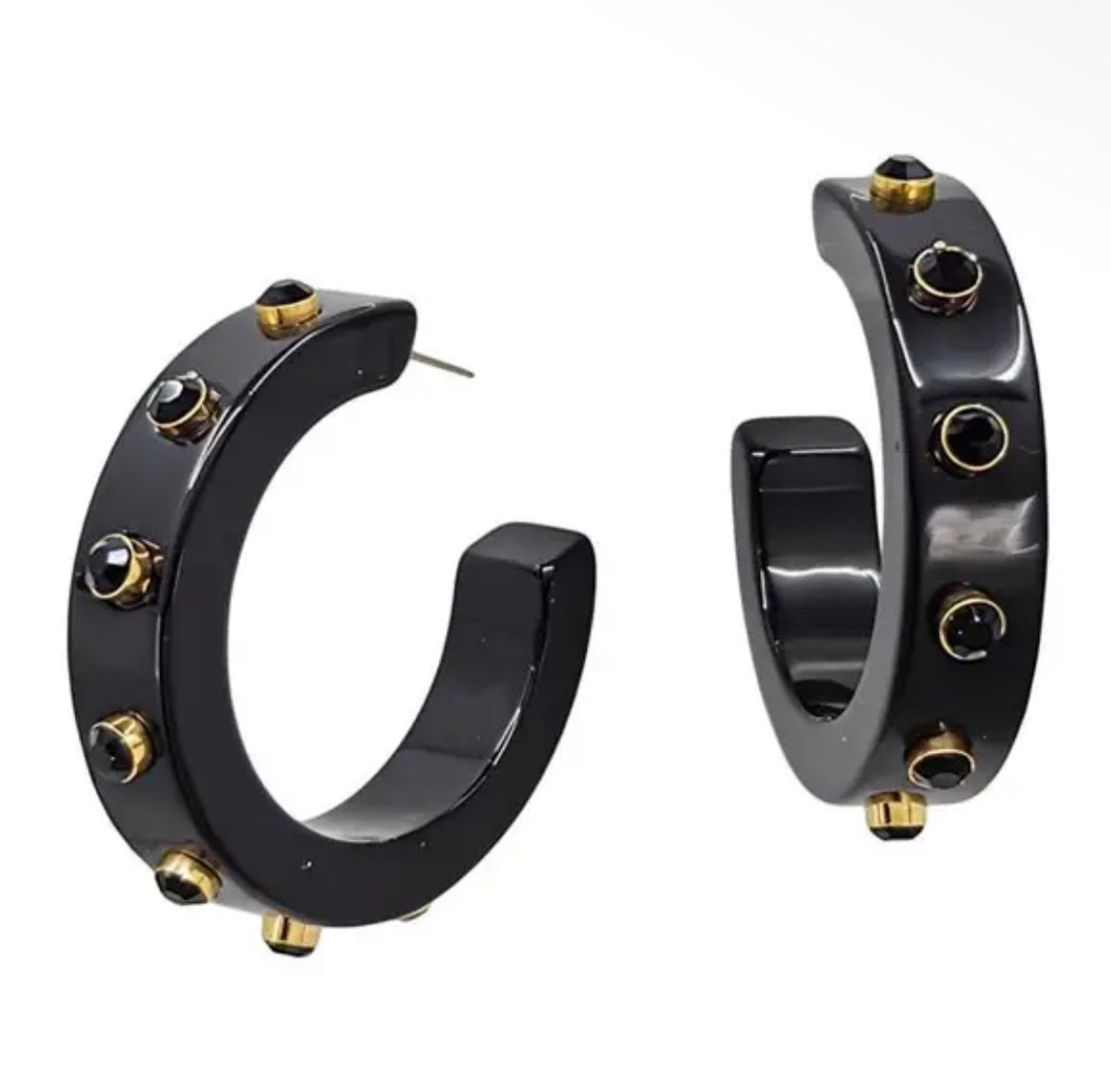 Black Stone Hoops