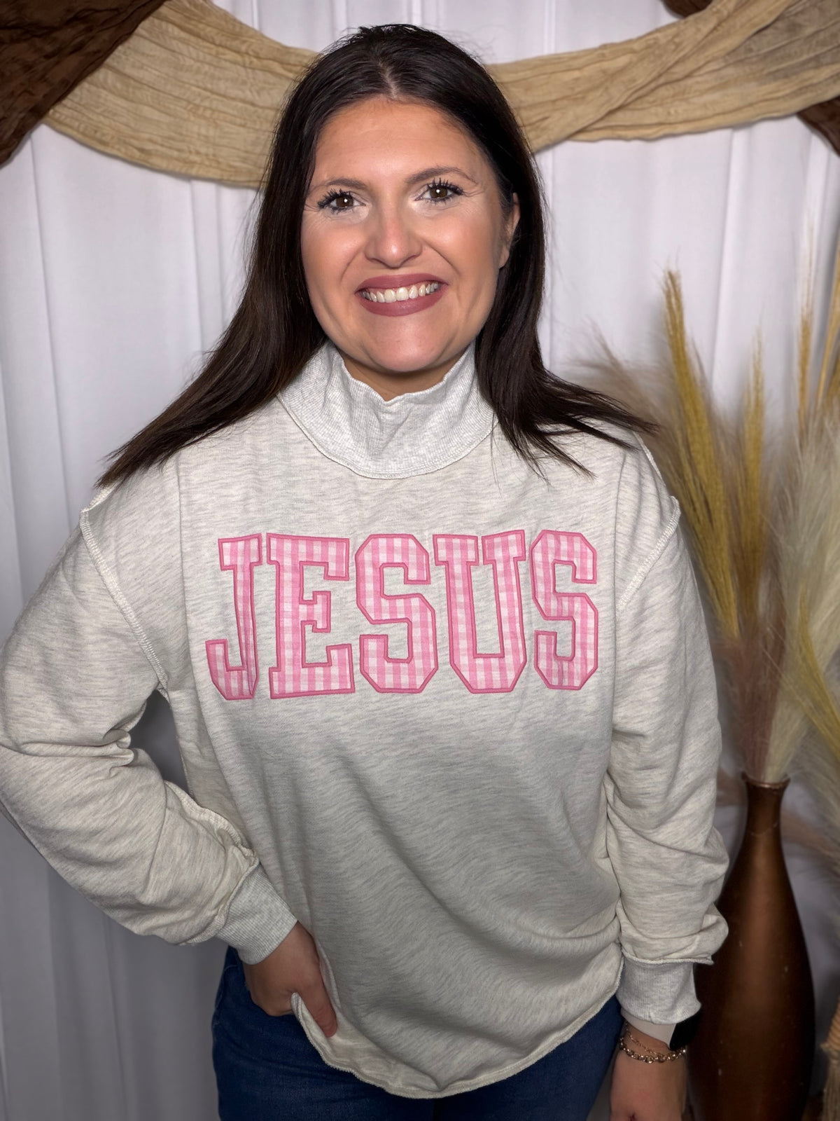 Jesus Mockneck Pullover