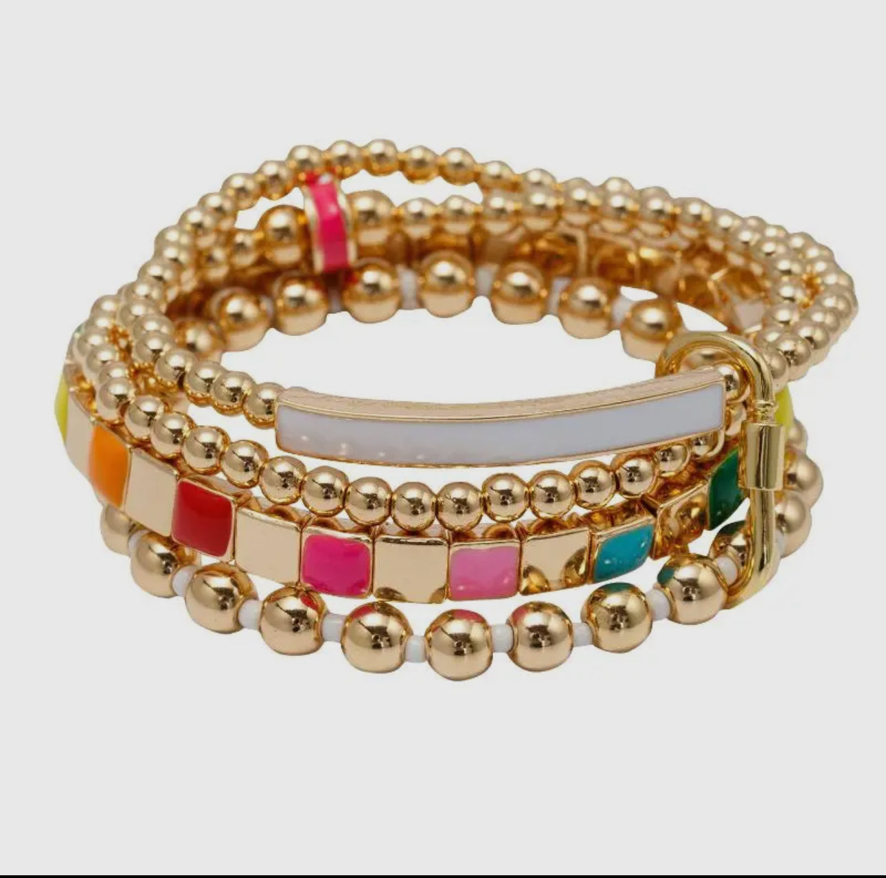 Multi and Gold set Bracelet