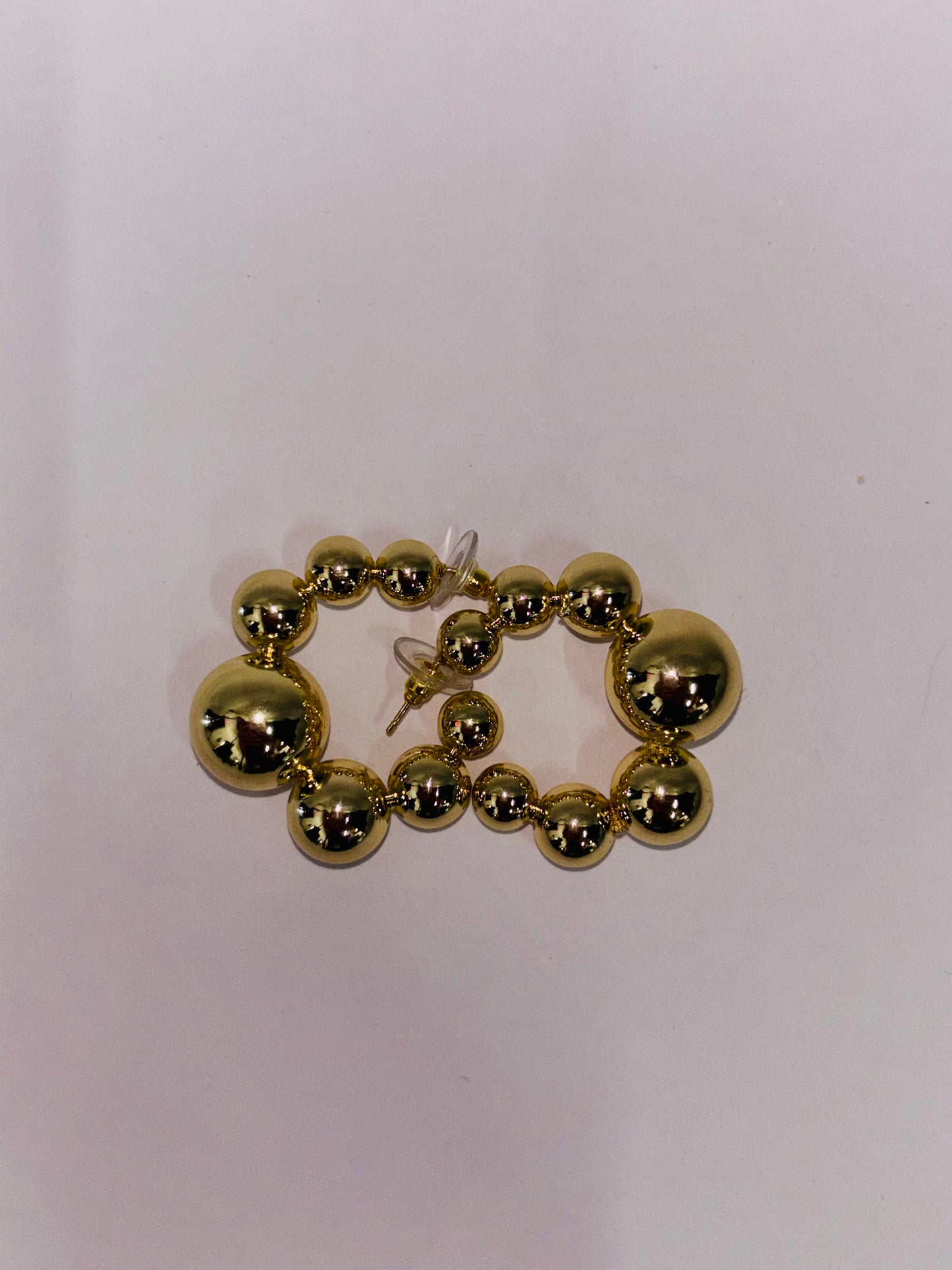 Bubble Gold Hoops