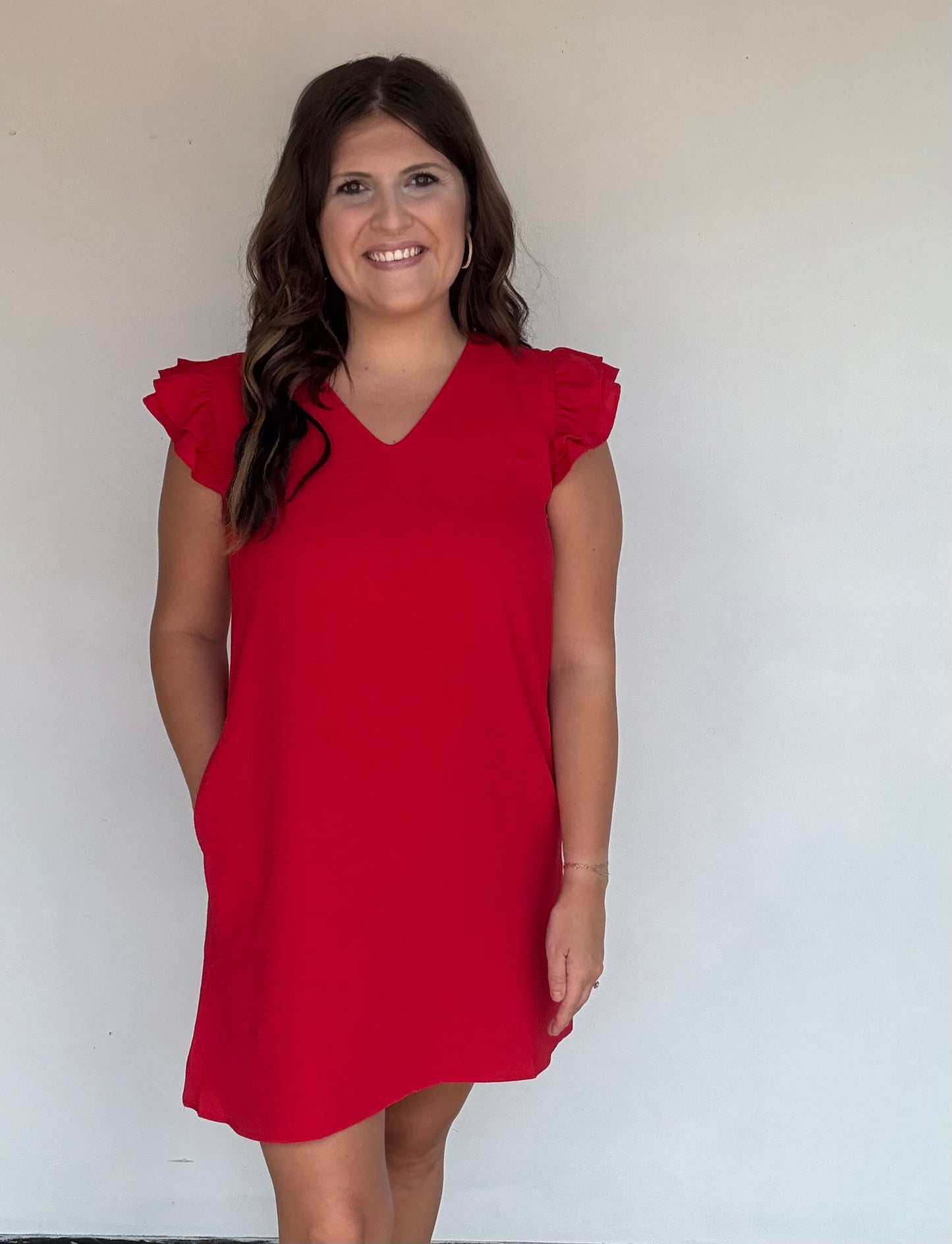 Ruby Ruffle Dress