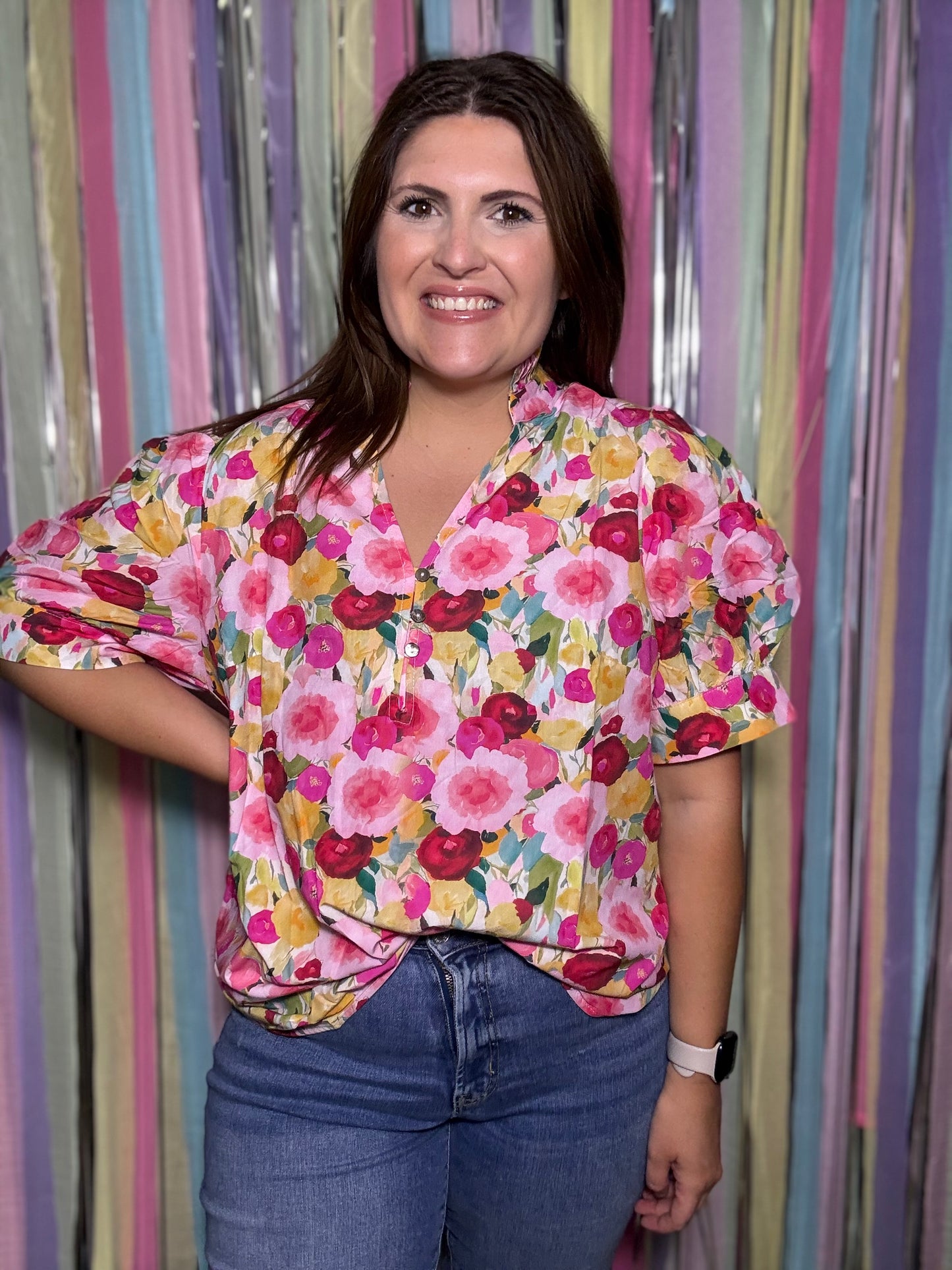 Just Bloom Curvy Top