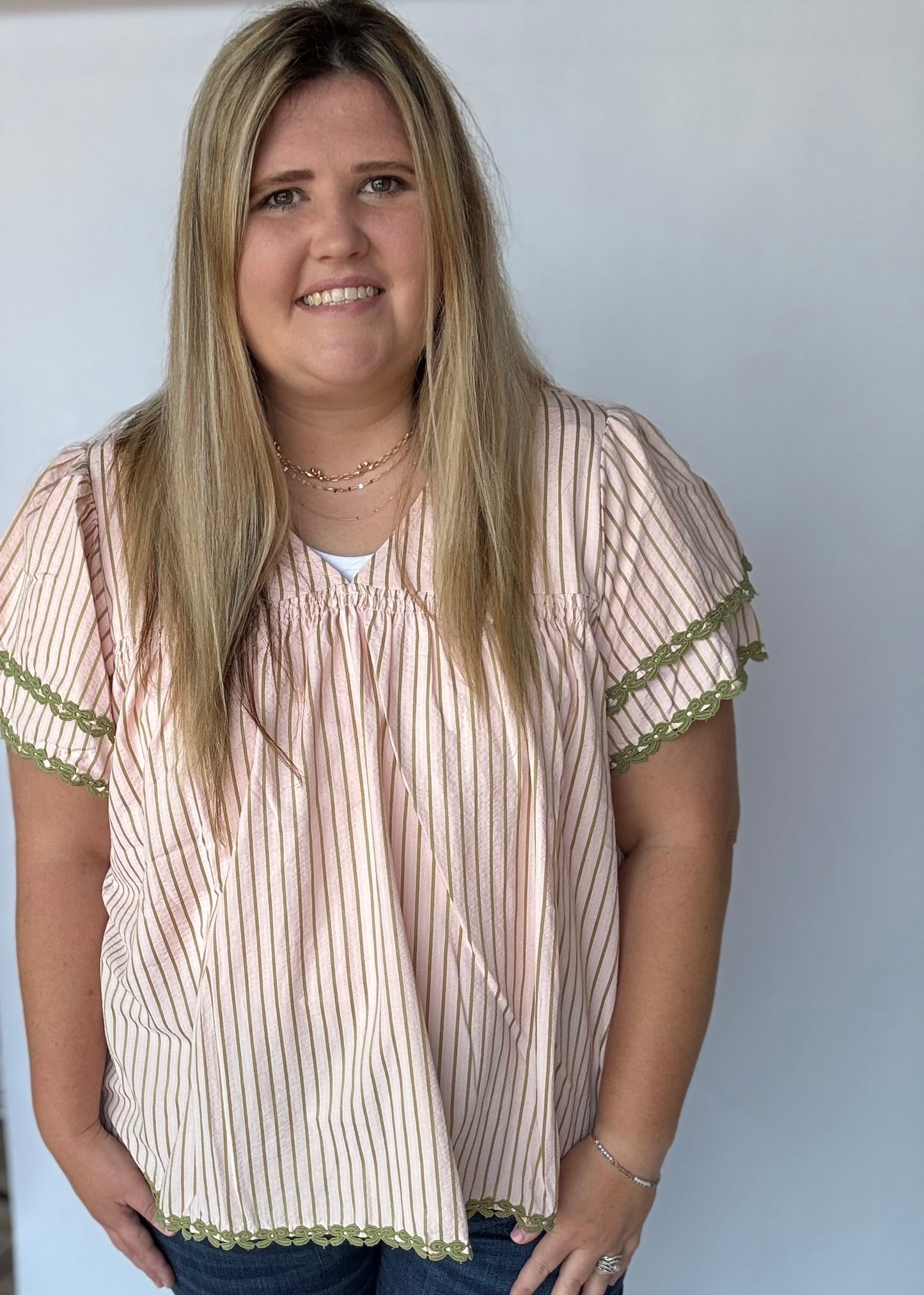 Pink Olive Top