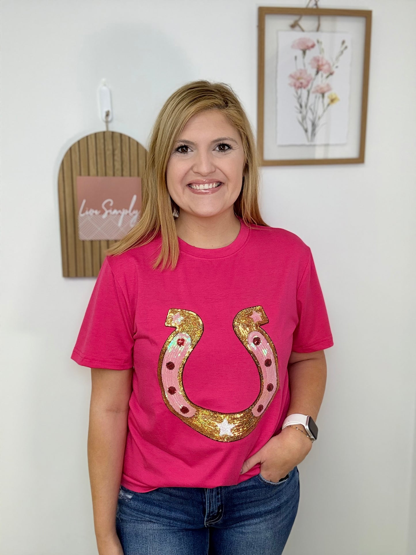 Horse Shoe Cowgirl Tee