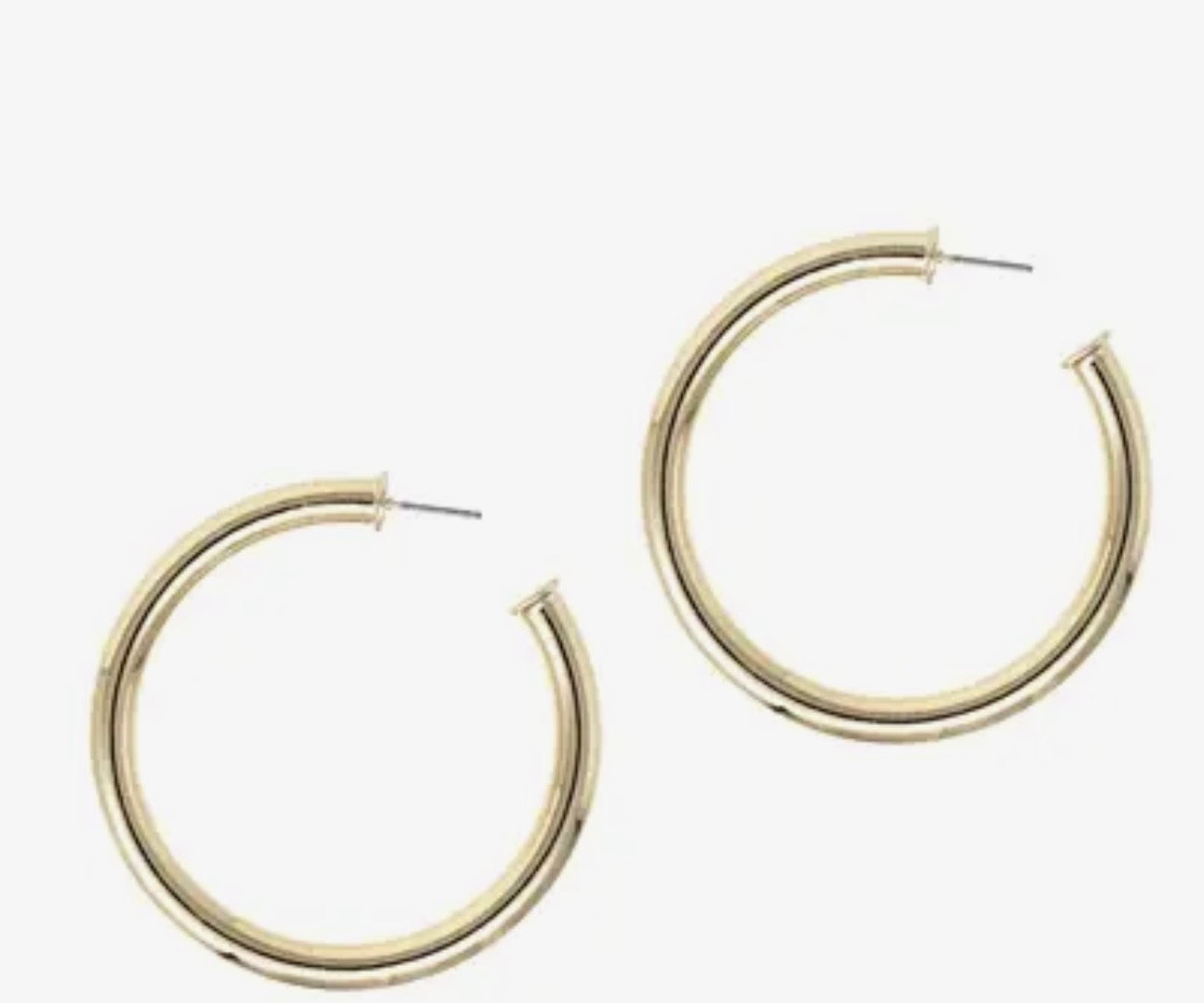 Shiny Gold Hoops