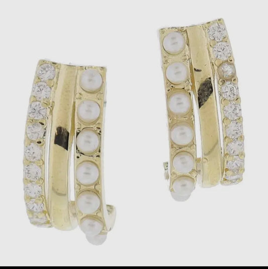 Gold detail trio Hoops