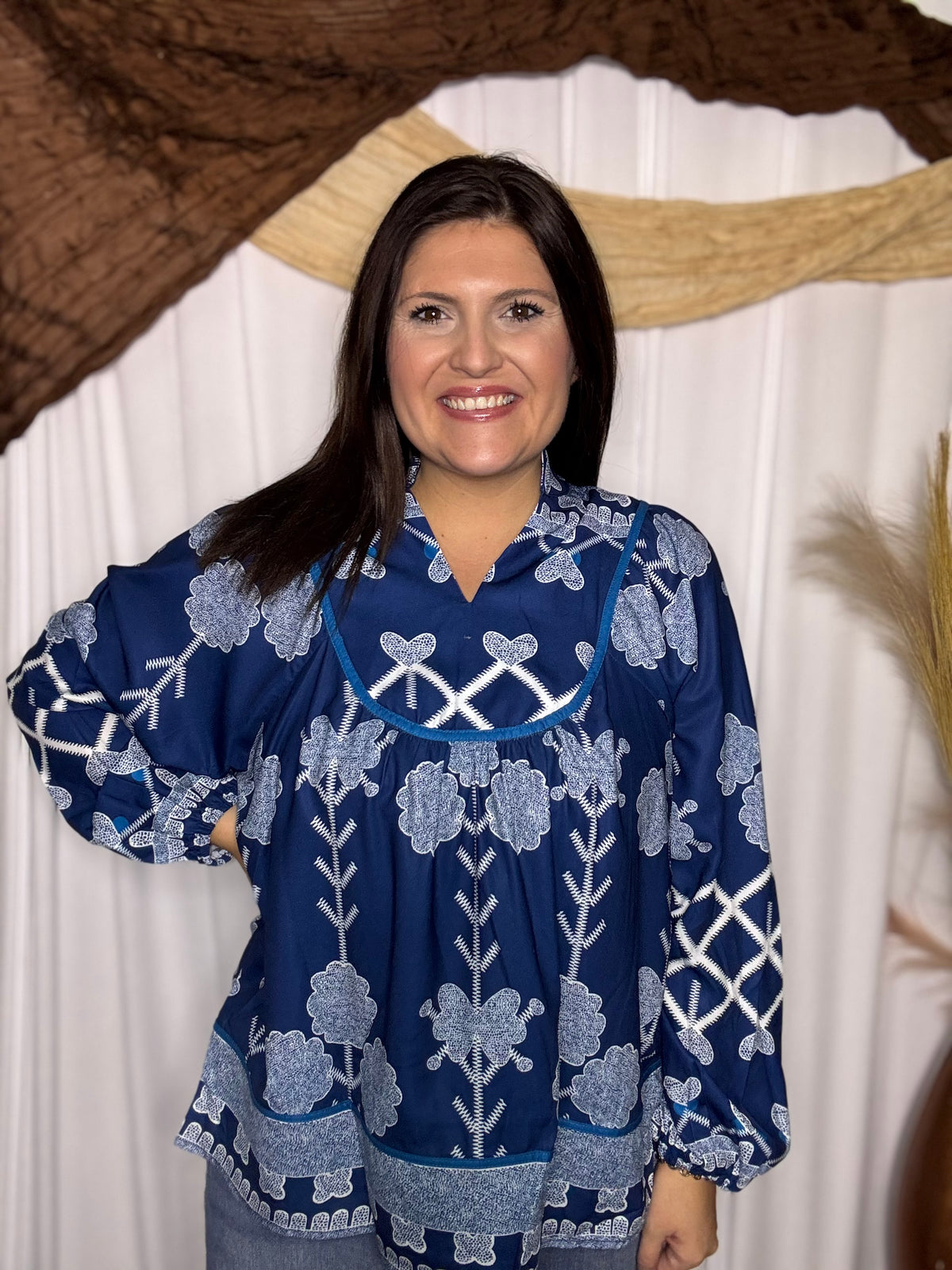 Perfectly Printed Curvy Top