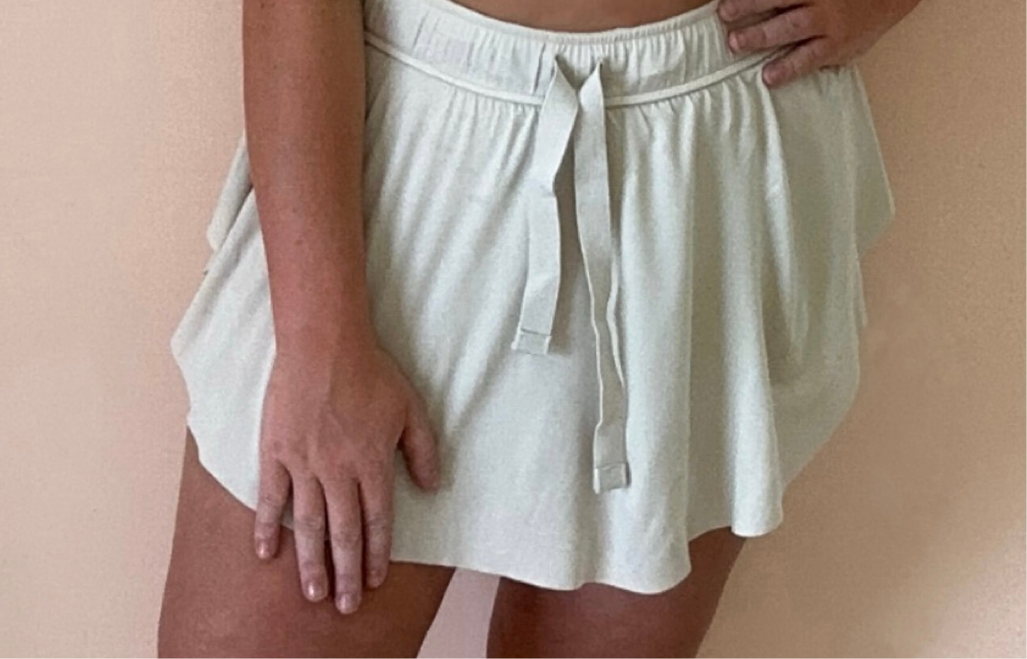 Zenana Ruffle Hem Tennis Skirt