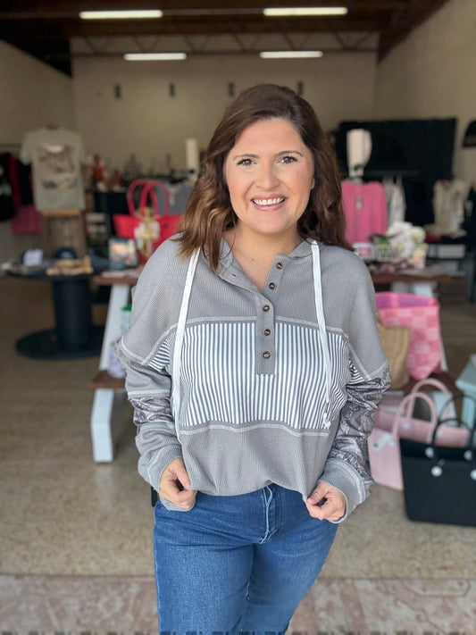 Striped Stone Pullover