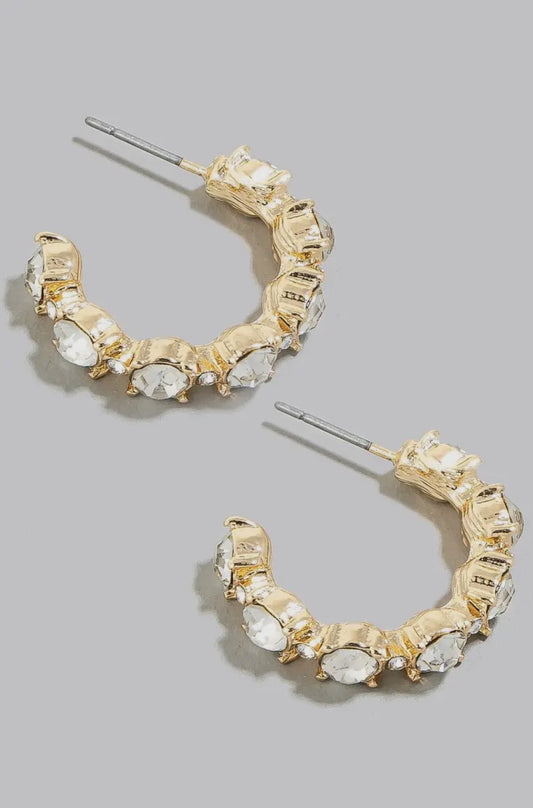 Rhinestone Hoops