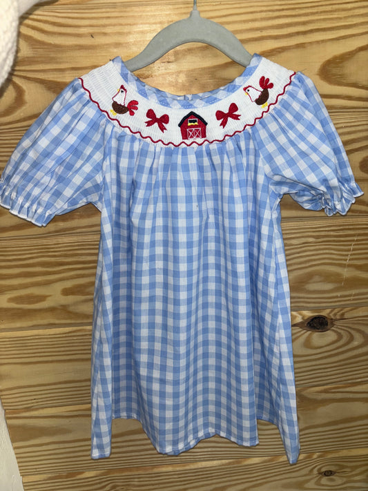 Farm Animal Bow Dress