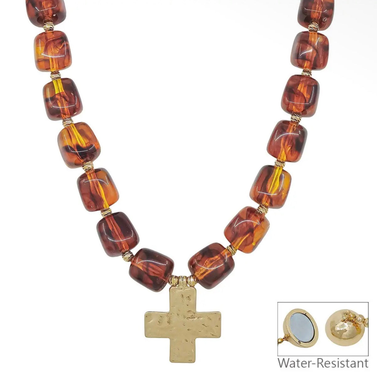 Tortoise Cross Necklace
