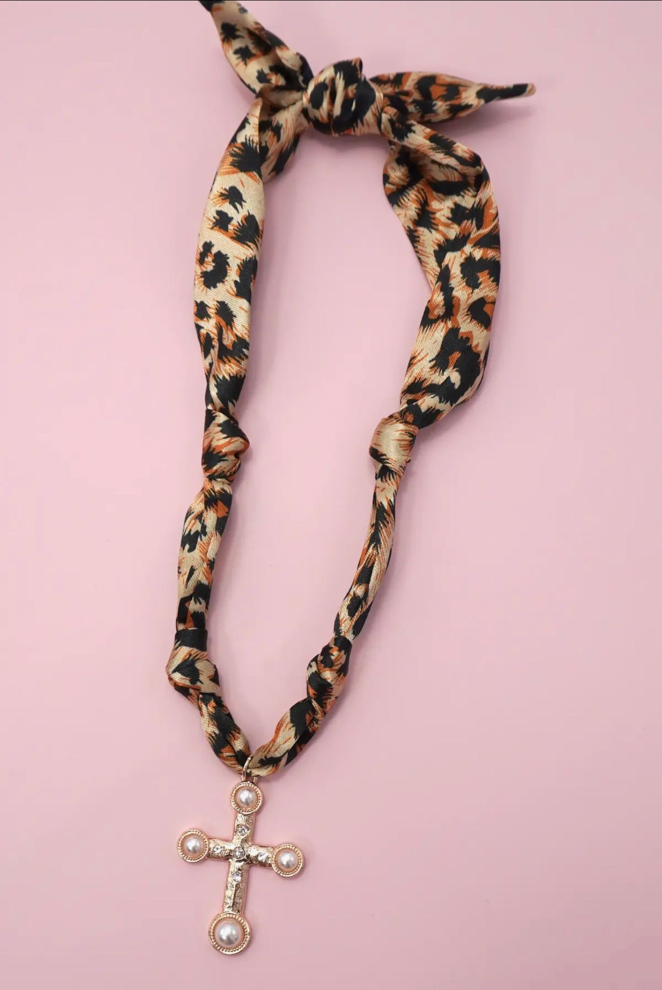 Scarf charm necklace