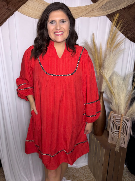 Pretty In Red Mini Dress