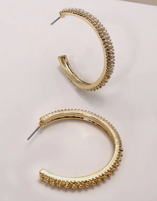 Pearl Hoops