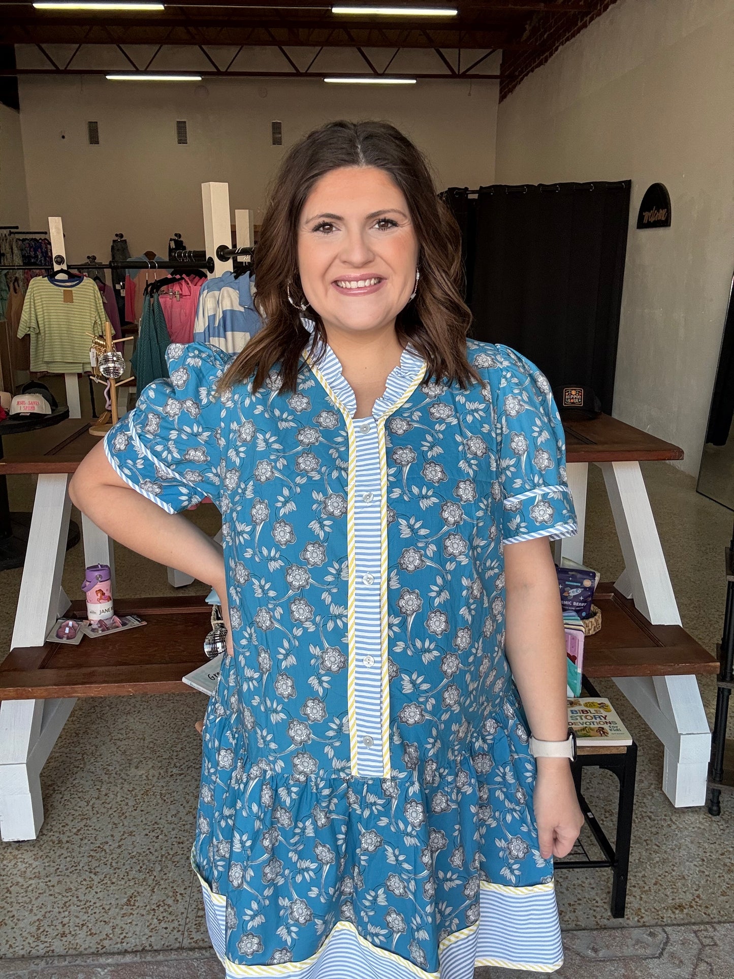 Callie Bloom curvy Dress