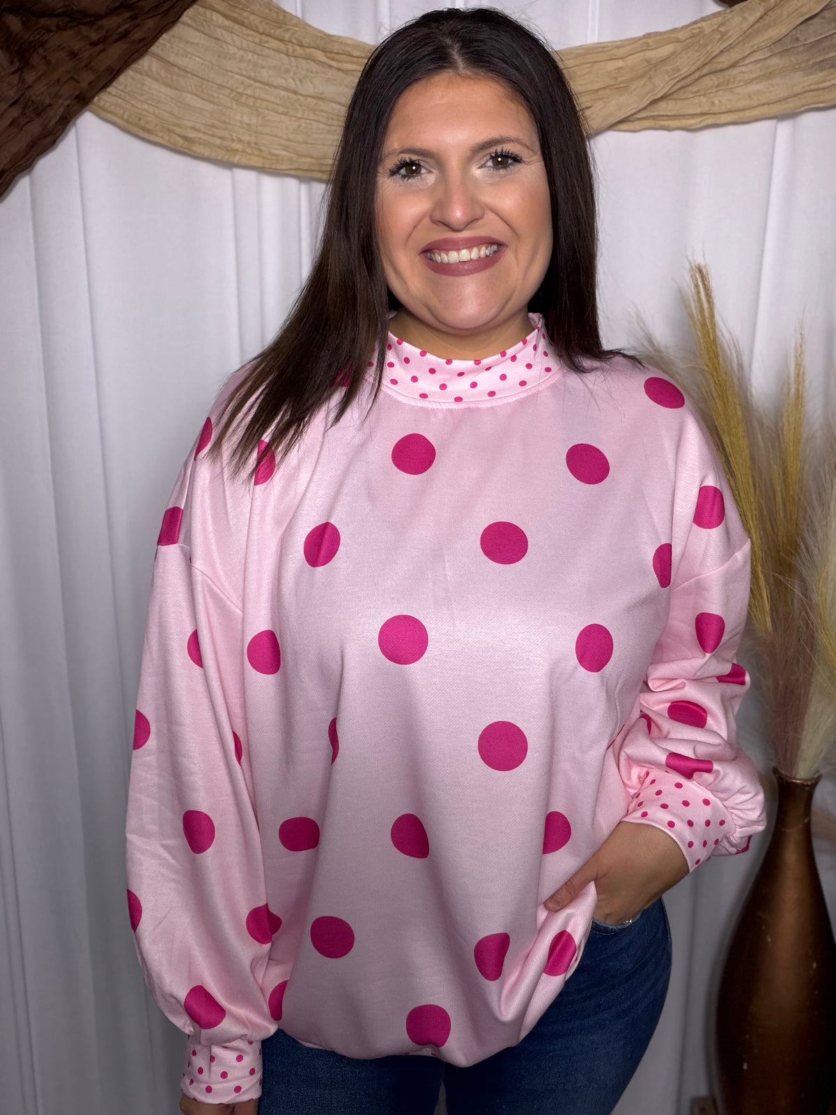 Blushing Dots Pullover