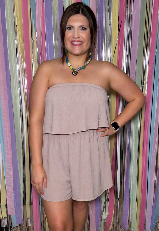 Neutral Nights Romper