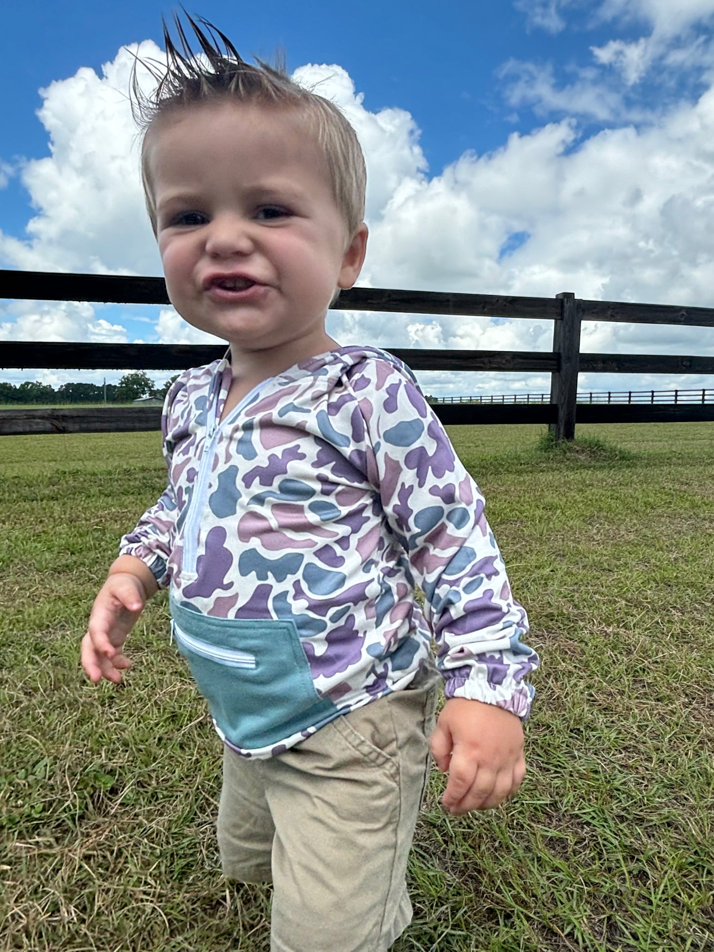 Camo boy pullover