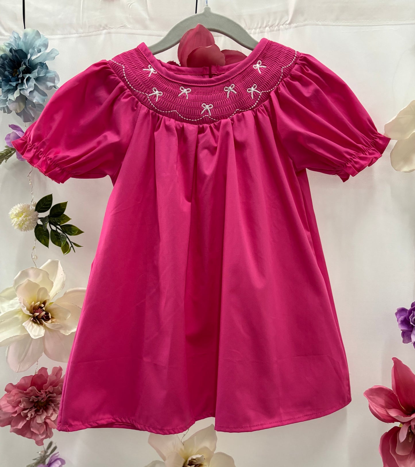 Pink Bow Baby Dress