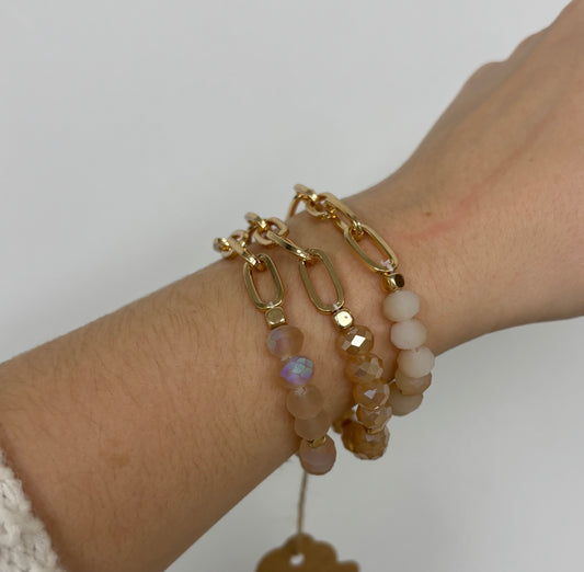 Champagne Glass Bracelet Stack