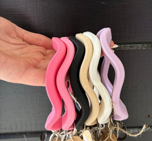 Wavy Bangle Keychains