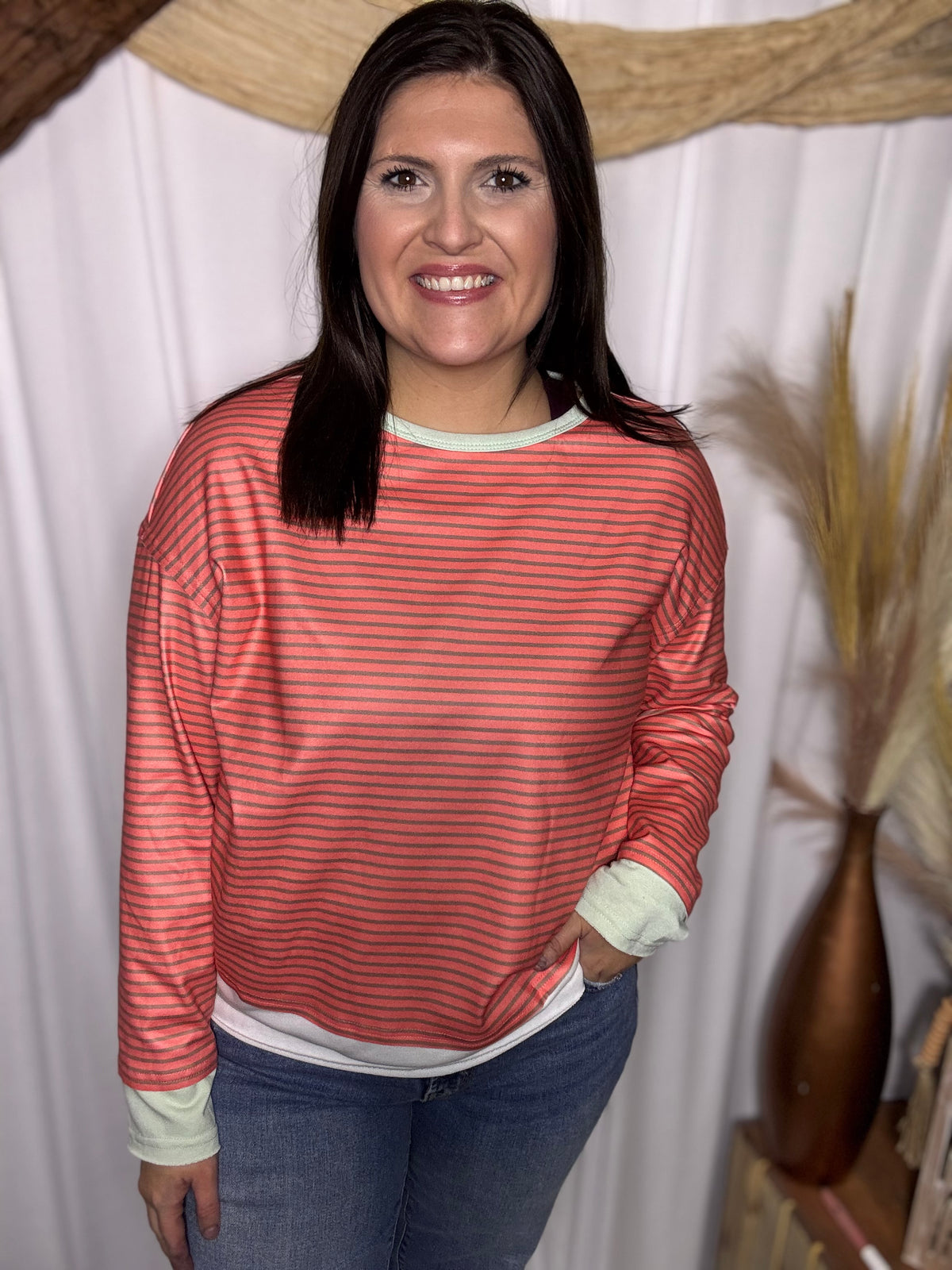 Easy Going Stripe Top