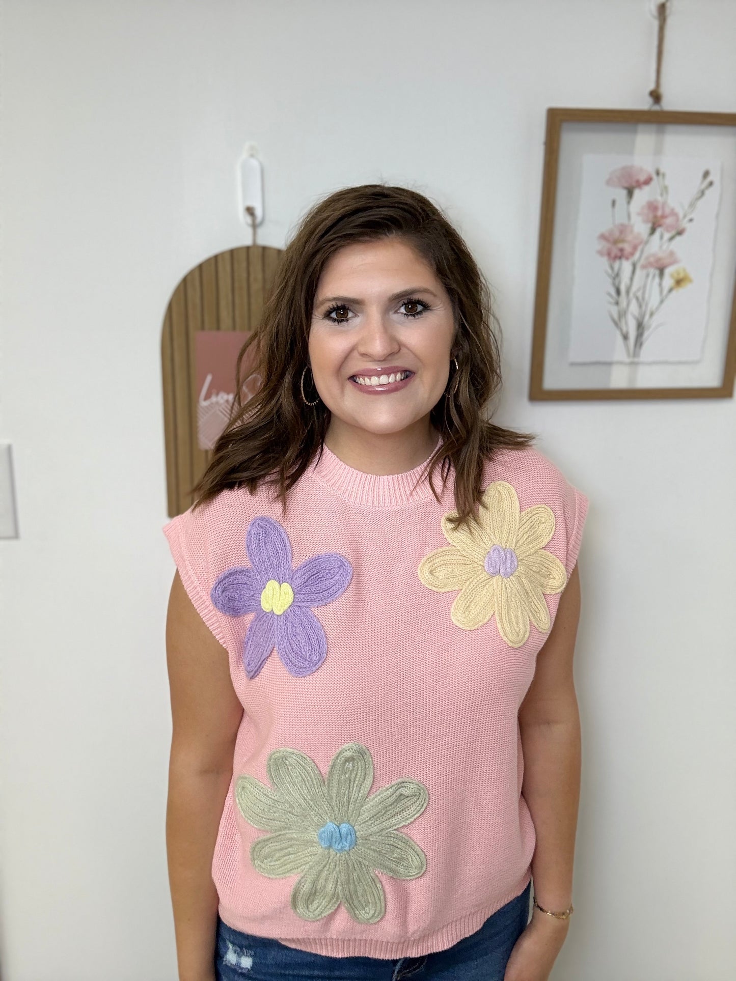 Pink Daisy Top