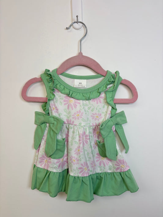 Little Girl Green Floral Set