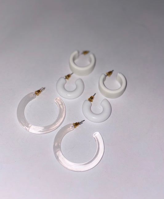 Acrylic set of Hoops