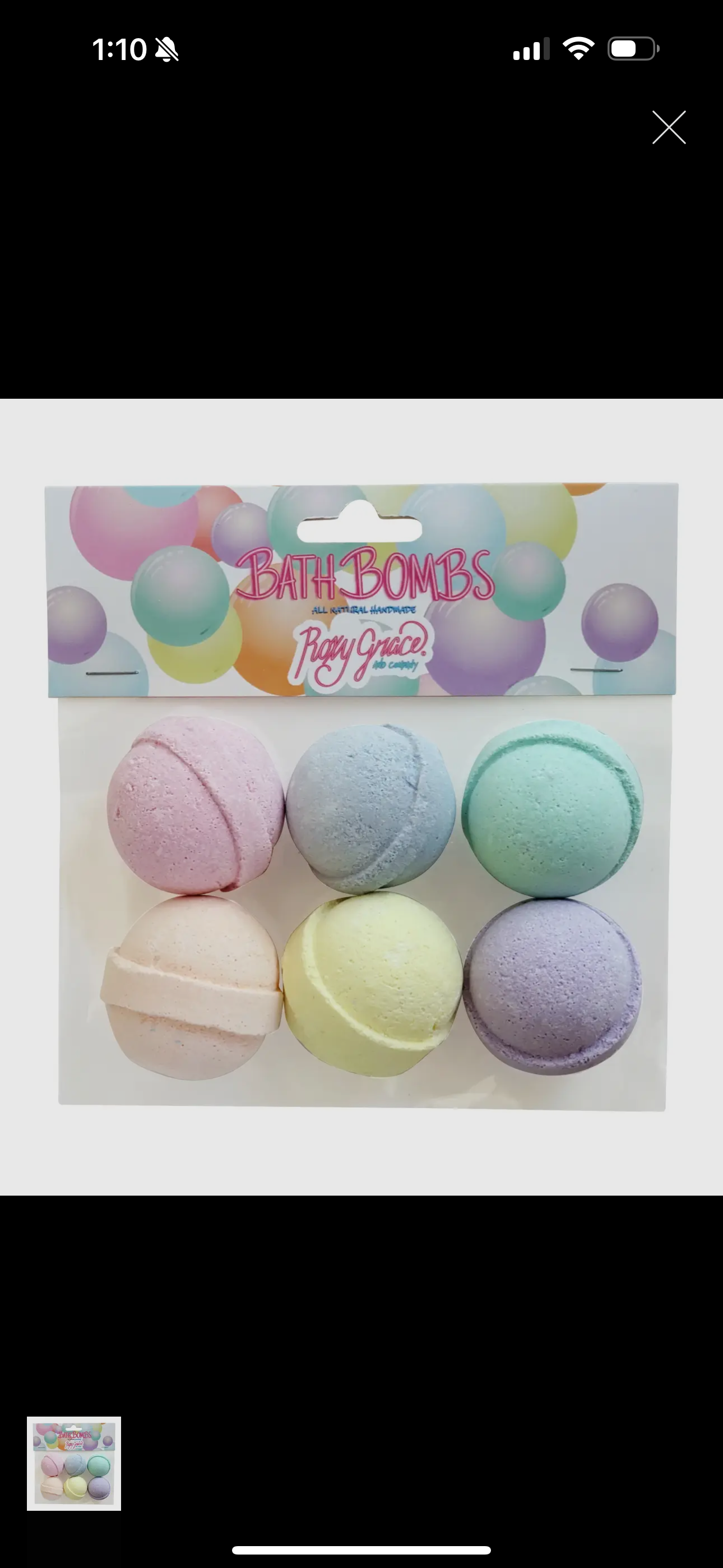 Mini 6 pack Bath Bombs