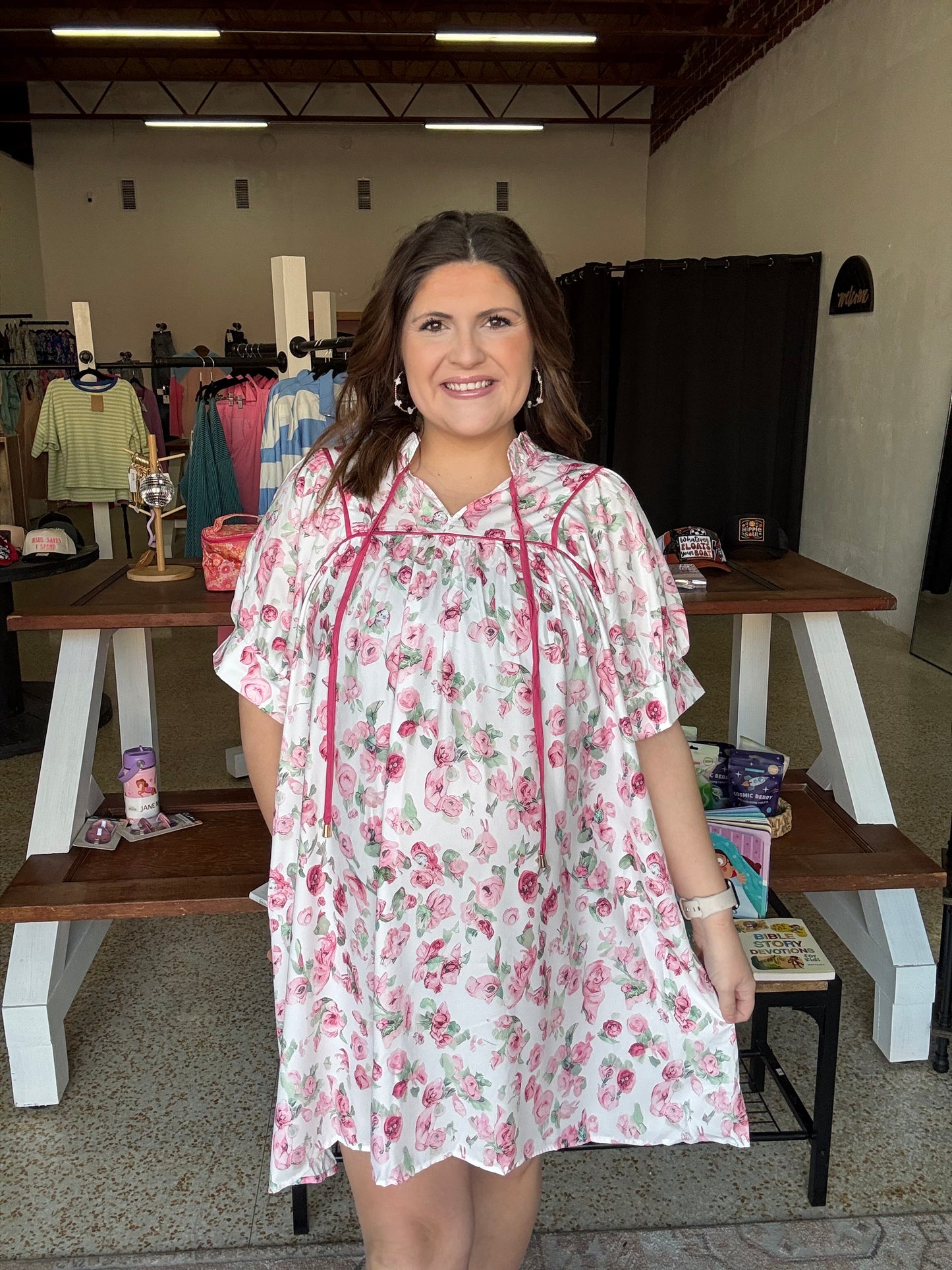 Georgia Garden Curvy Mini Dress