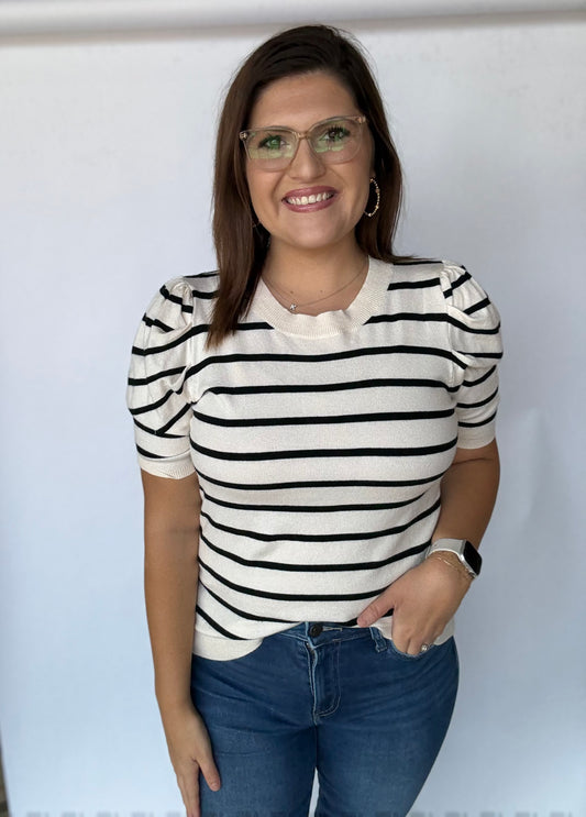 Striped Story Top