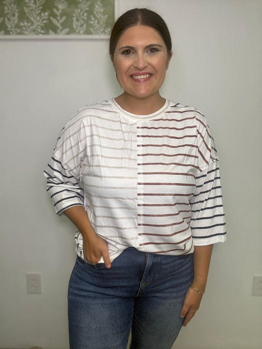 Cozy Contrast Top