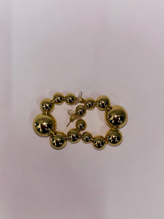 Bubble Gold Hoops