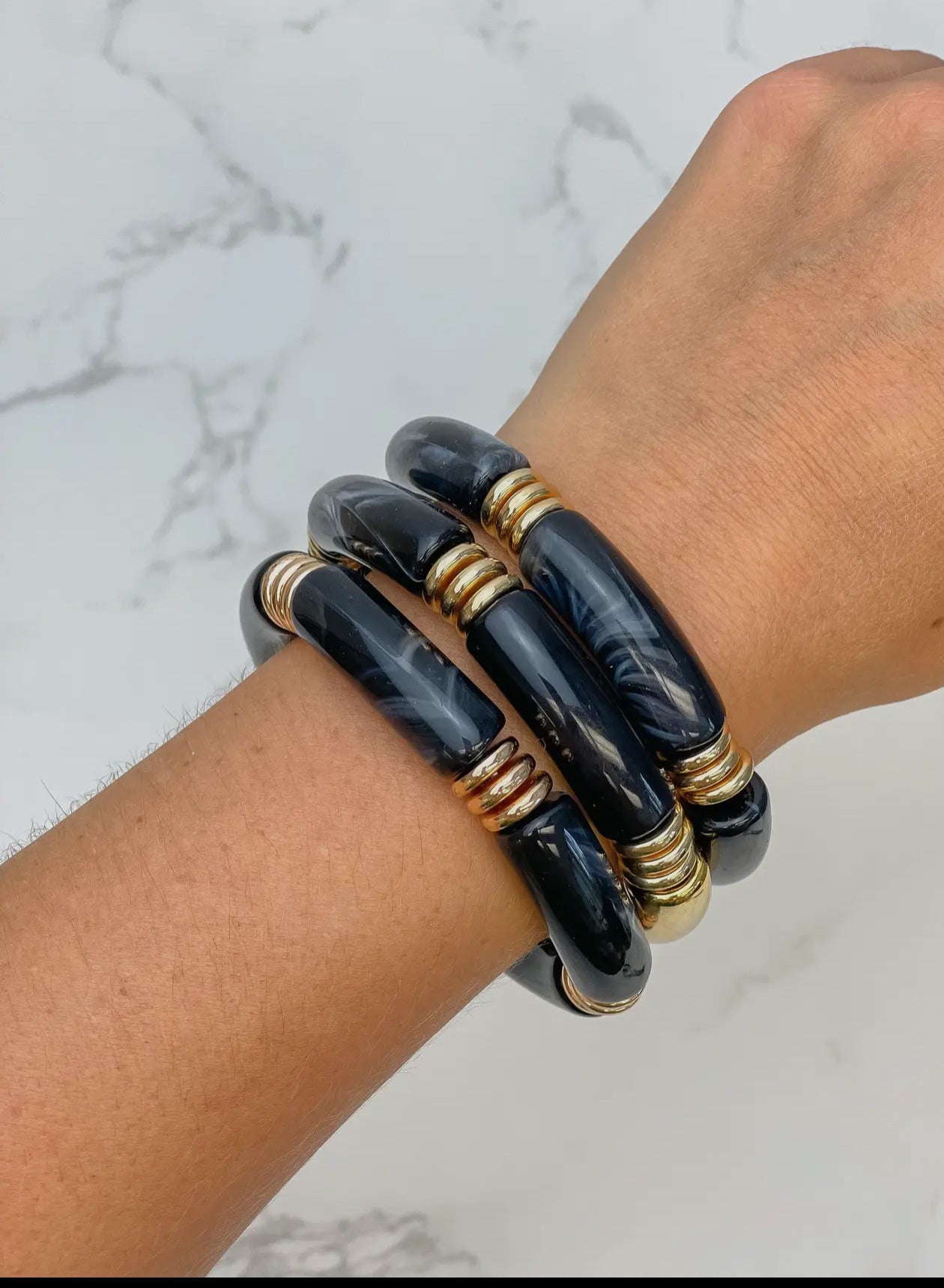 Black and Gold Bracelet