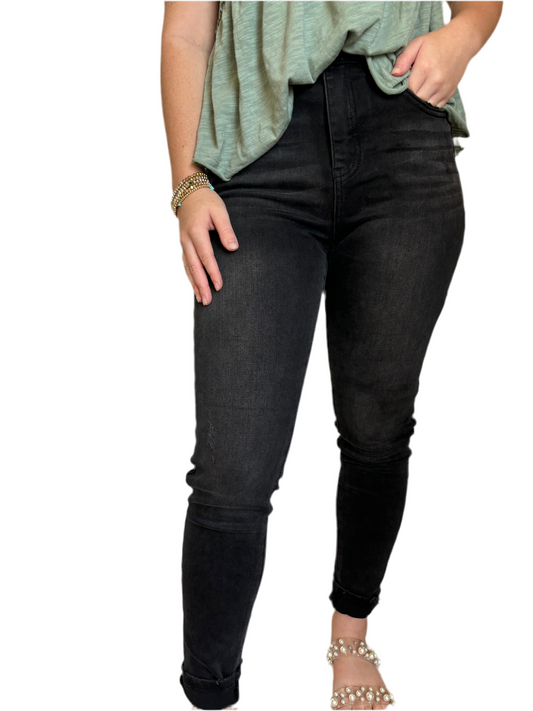 Risen Black Skinny Jeans