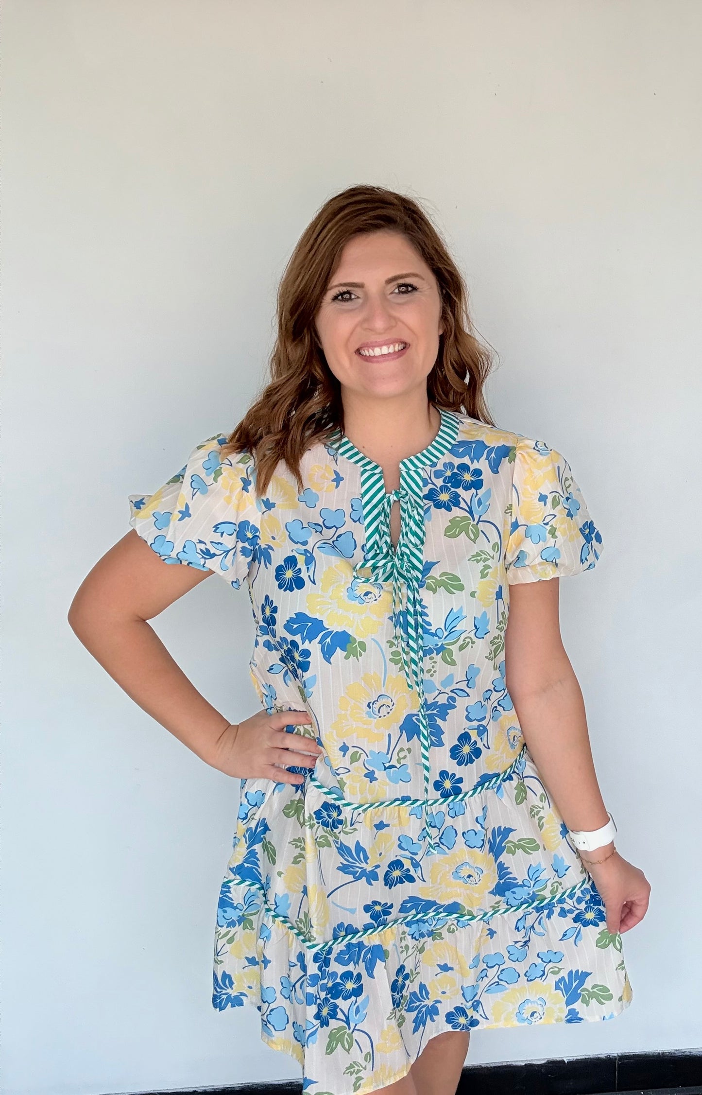Sky Daisy Mini Dress