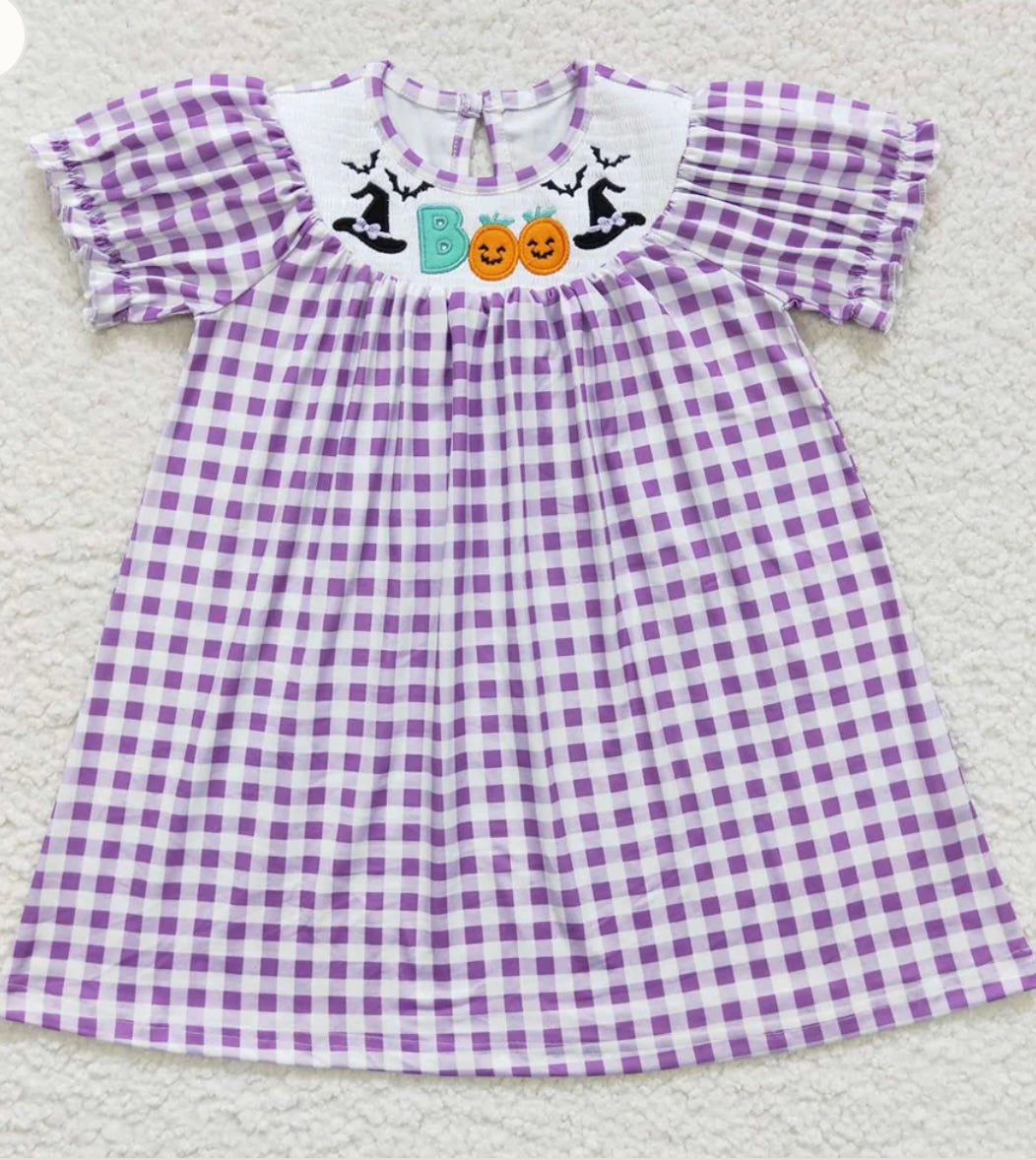 Smocked Boo Dress