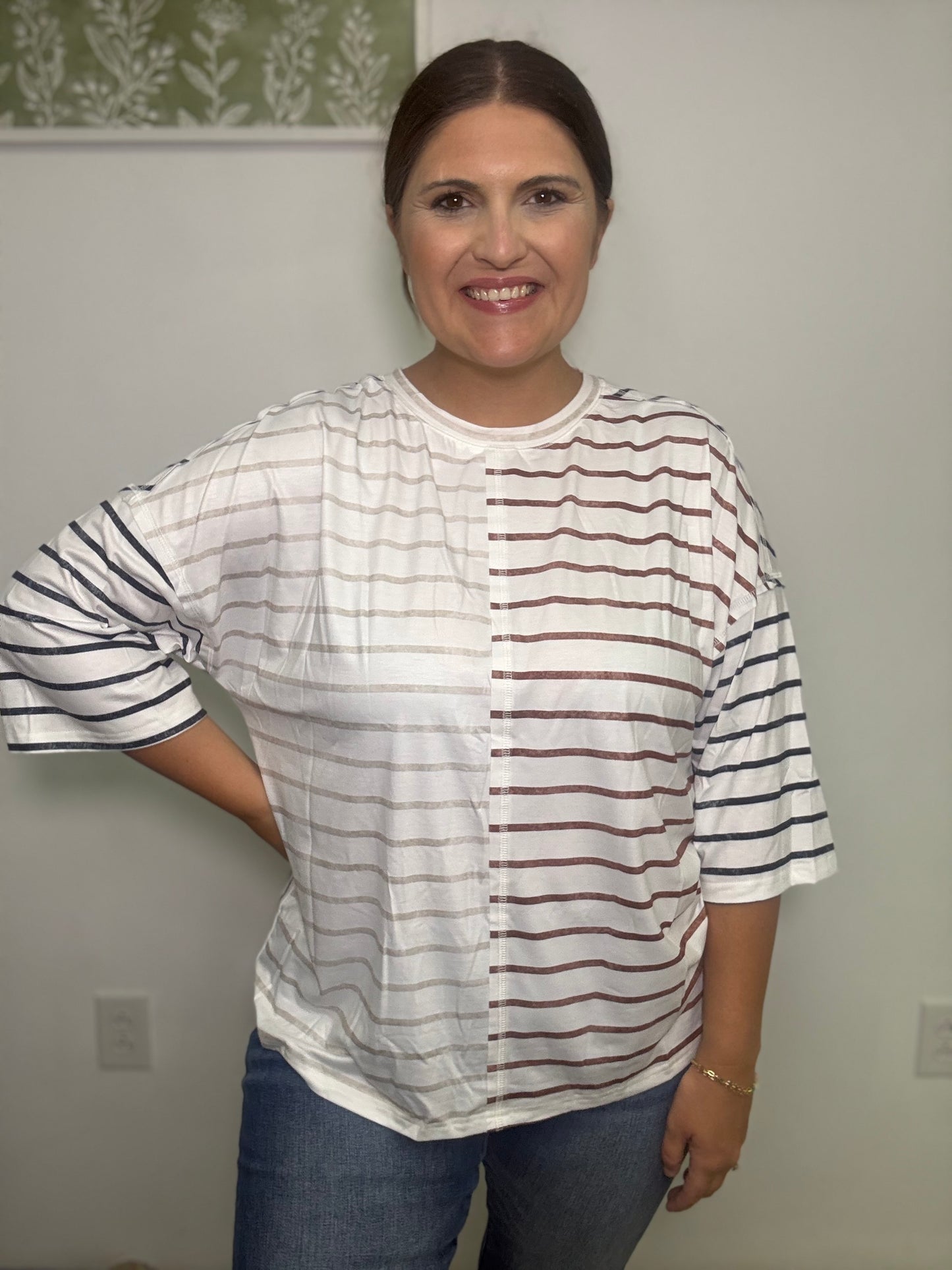 Cozy Contrast Top