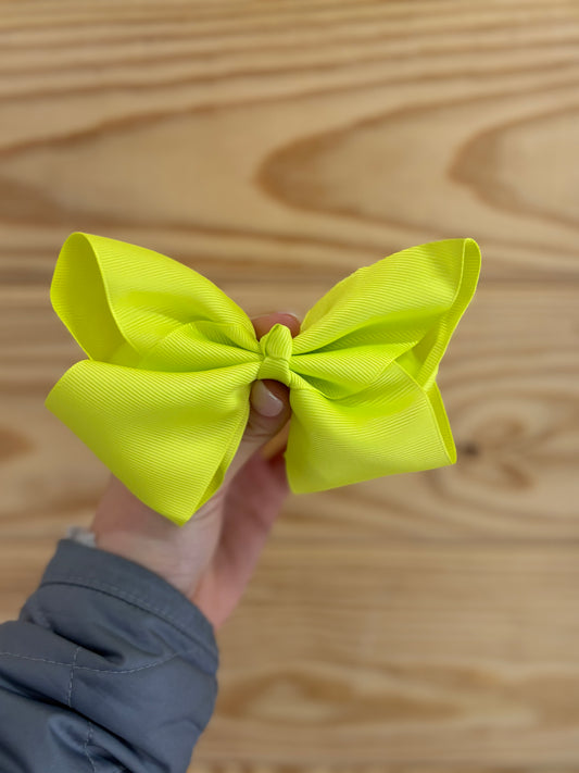 Bright Yellow Hair Bow