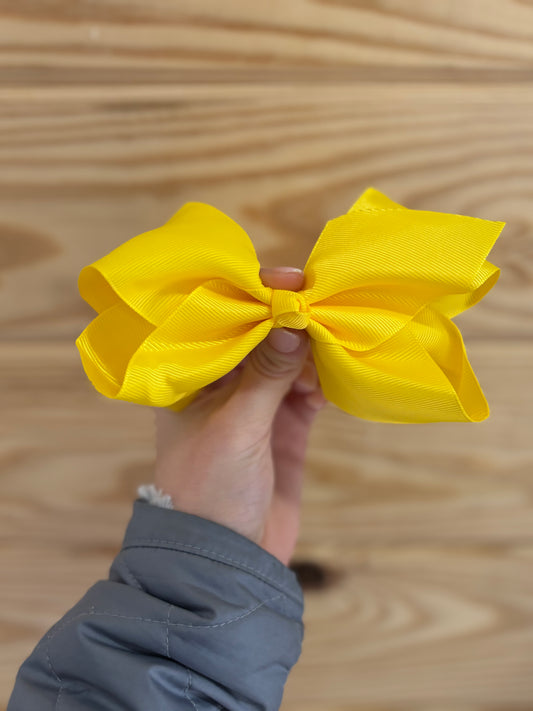 Yellow Hair Bow