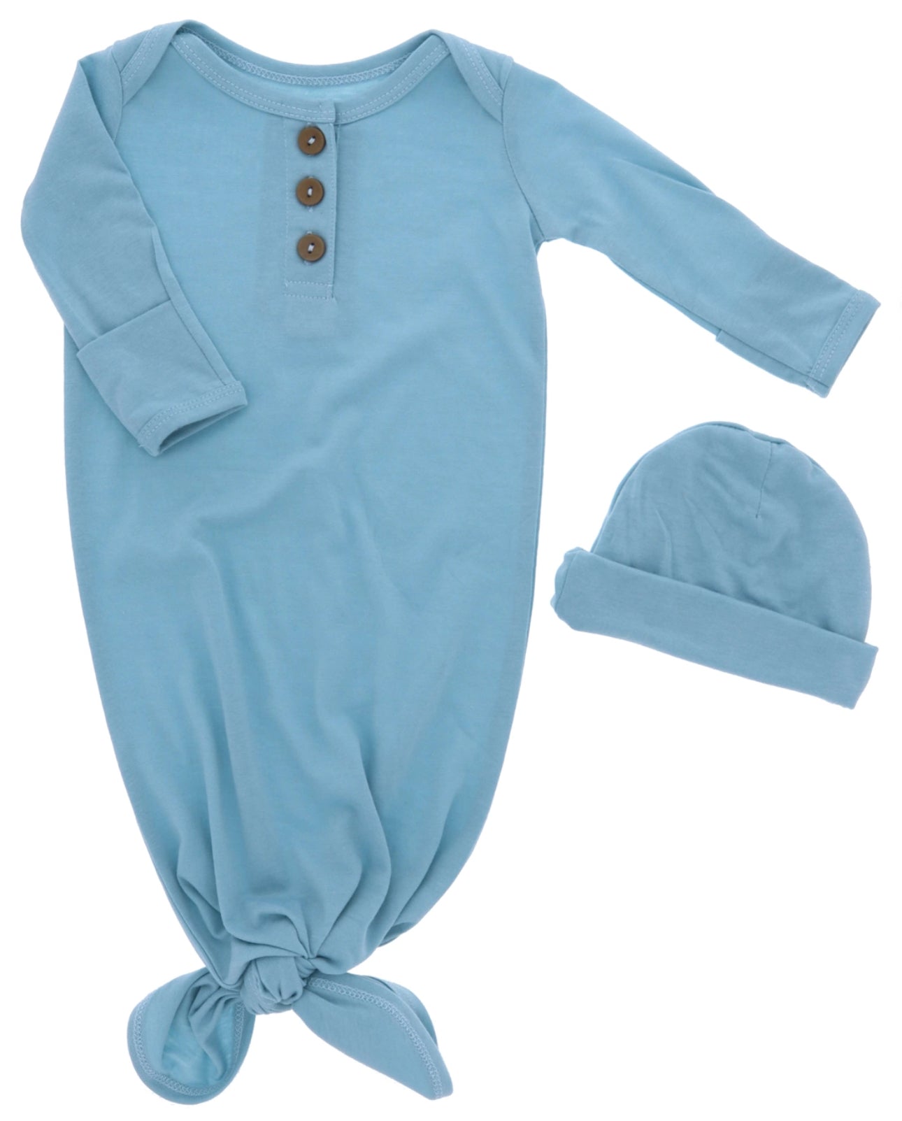 Infant Gown and Beanie Set