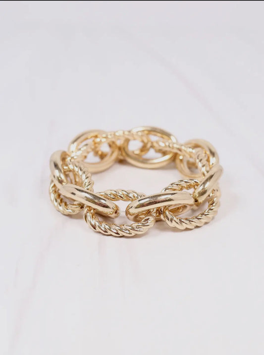 Cates Link Gold Bracelet