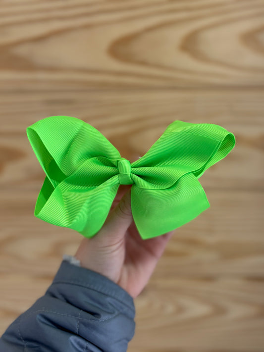 Bright Green Hair Bow