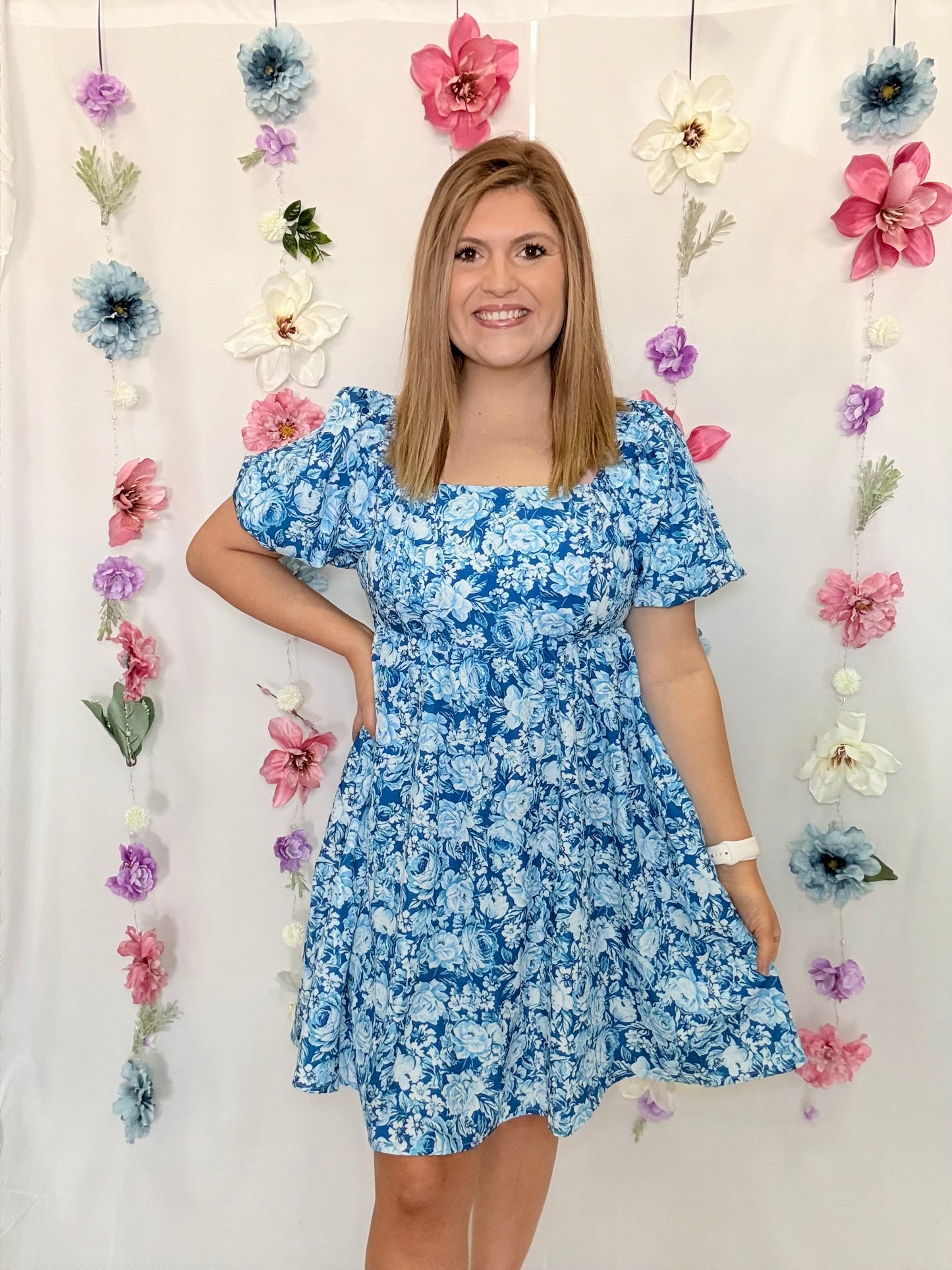 Blue Daisy Dress