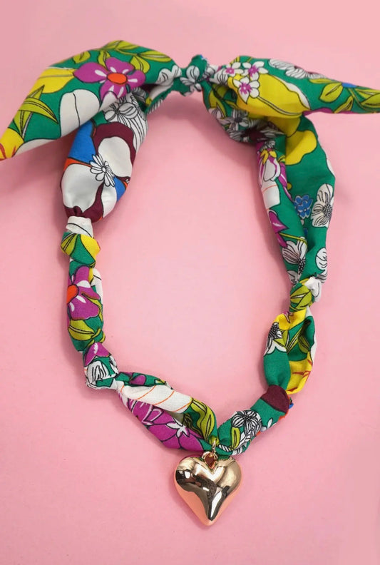 Scarf charm necklace
