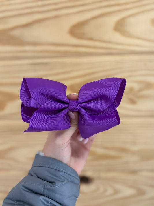 Dark Purple Hair Bow